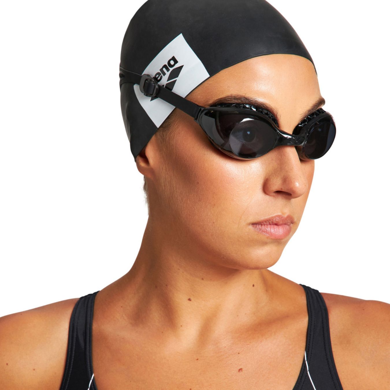 Arena Air Soft Swim Goggles Black Ludus.is