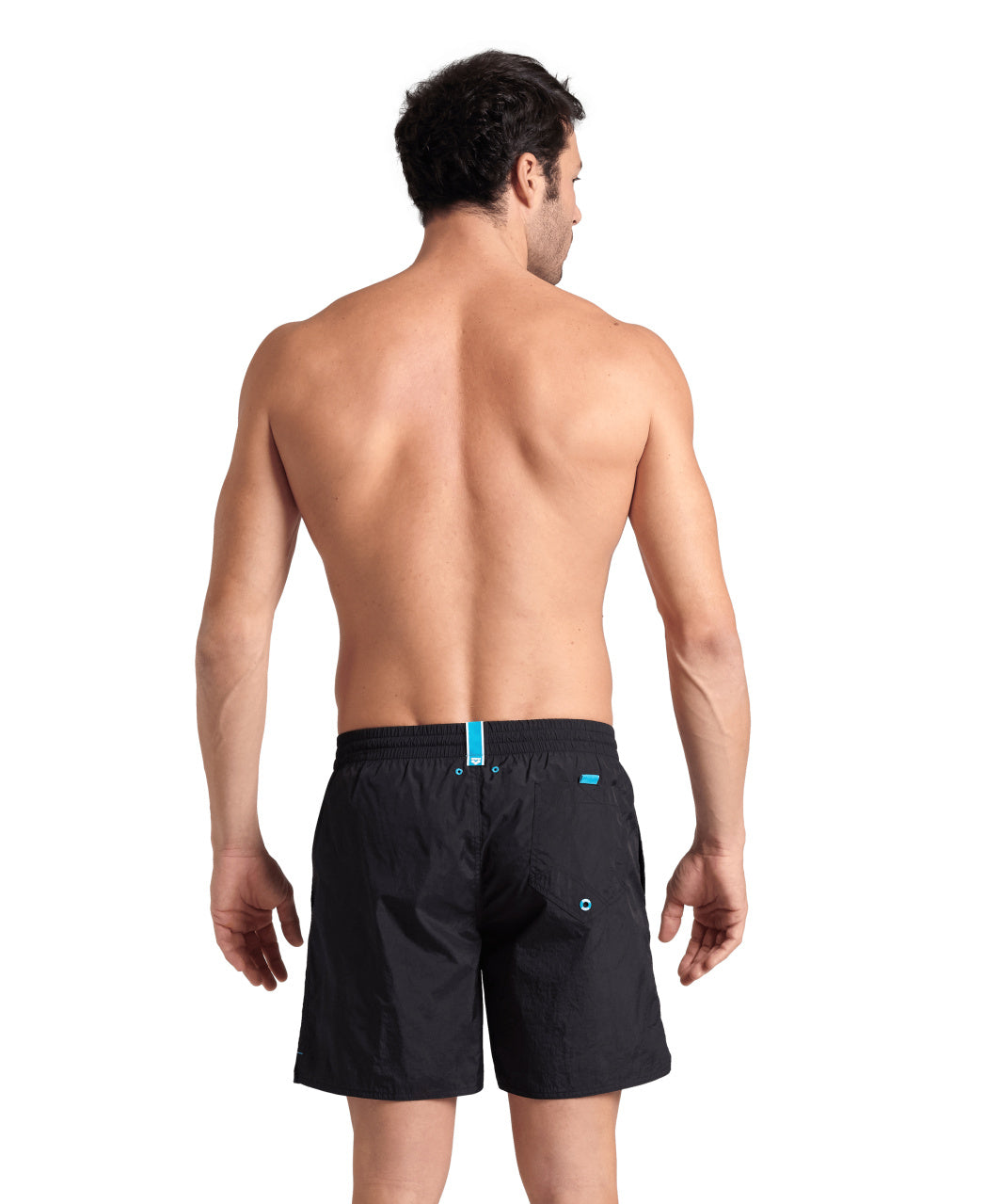 Sundbuxur Herra Arena Beach Boxer Solid - Svartar